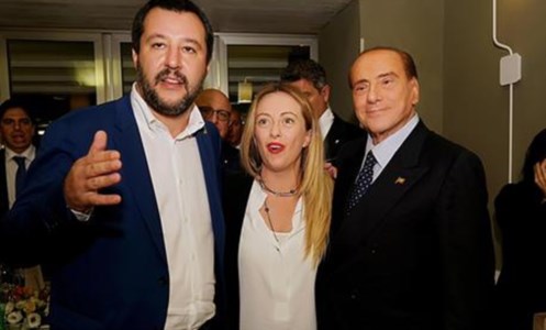 Salvini, Meloni e Berlusconi