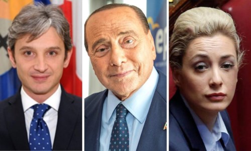 Giuseppe Mangialavori, Silvio Berlusconi e Marta Fascina