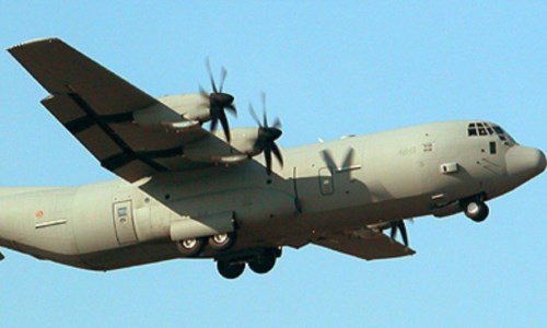 Il C130J dell’aeronautica militare