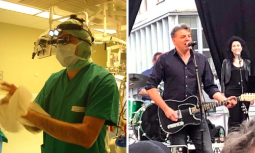 Marco, cardiochirurgo e anima rock: i battiti del cuore in sala operatoria come le note della musica dei suoi concerti