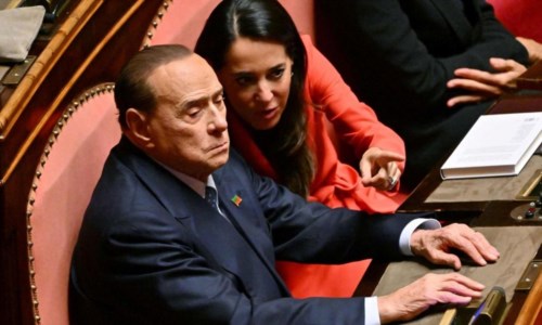 Silvio Berlusconi e Licia Ronzulli (foto Ansa)