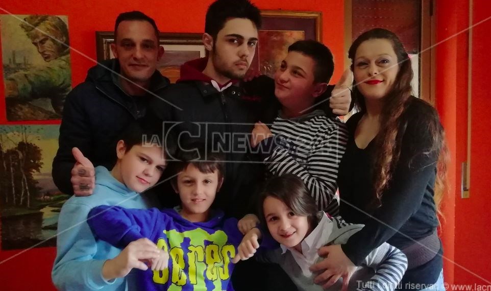 La famiglia Corasaniti in una foto del 2019