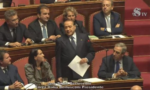 Il discorso di Silvio Berlusconi in Senato