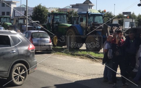 La protestaManca l’acqua, gli agricoltori crotonesi bloccano la statale 106: a rischio la coltivazione dei finocchi