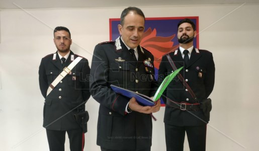 Il comandante provinciale dei carabinieri, Giuseppe Mazzullo