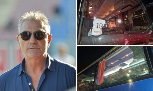 Post derbySassaiola contro il bus dei tifosi del Crotone, Vrenna: «Vergogna. A bordo donne e bambini»