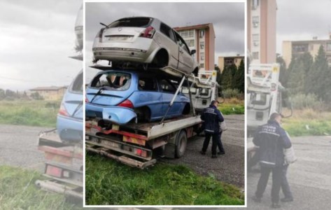 La bonificaCatanzaro, più di 30 auto abbandonate rimosse dalla Polizia locale