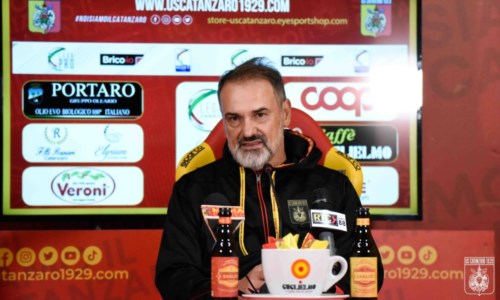 L’allenatore del Catanzaro Vincenzo Vivarini