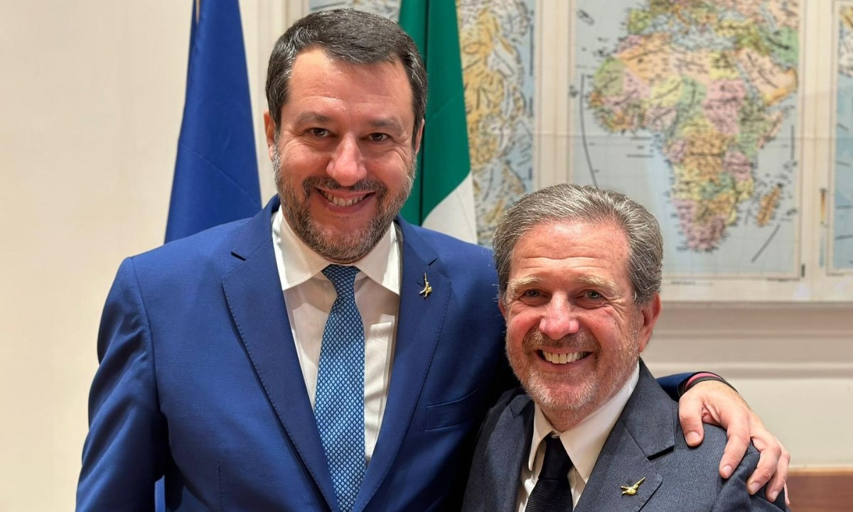 Matteo Salvini e Giacomo Saccomanno