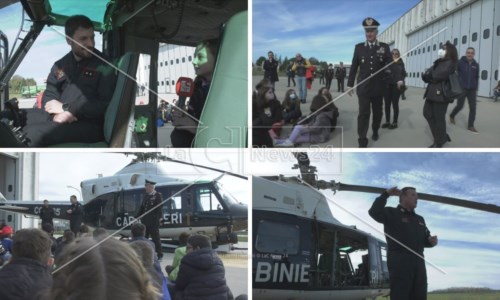 Scuola di emozioniGli alunni di Vibo Marina incontrano gli eroi dell’aria: l’elicottero dei carabinieri atterra per loro