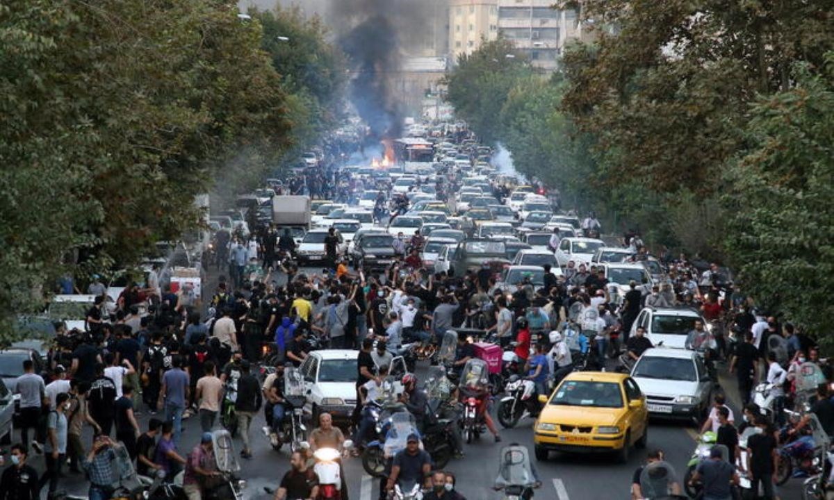 Protesta in Iran (Foto Ansa)