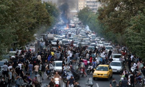 Protesta in Iran (Foto Ansa)