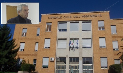 L’ospedale dell’Annunziata di Cosenza e, nel riquadro, il commissario De Salazar