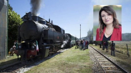 Il treno della Sila, nel riquadro l’assessore Emma Staine