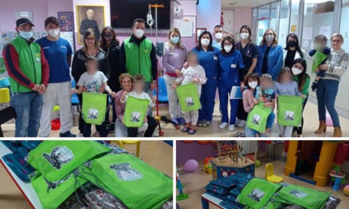 Il gestoVisita speciale per i piccoli pazienti in cura all’ospedale di Lamezia: donati giochi e colori