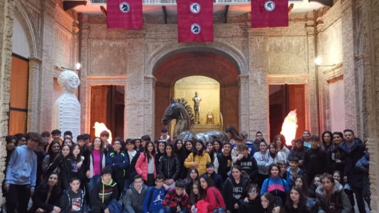 Studenti in visita all’Odissea Museum di Vibo Valentia
