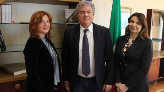 Nella foto, da sinistra: la presidente De Blasio, il presidente Mancuso e la vicepresidente Madeo