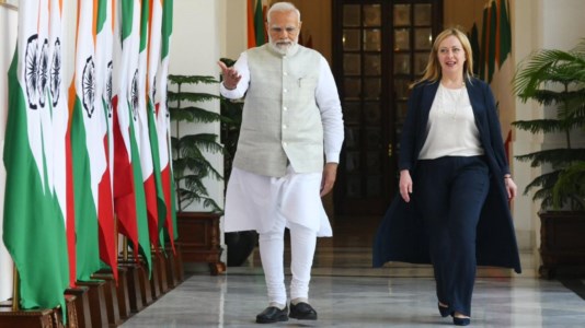 Il Primo ministro Modi e la Premier Giorgia Meloni