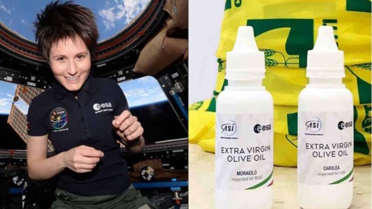 Samantha Cristoforetti e i campioni di olio ospitati nella Stazione spaziale