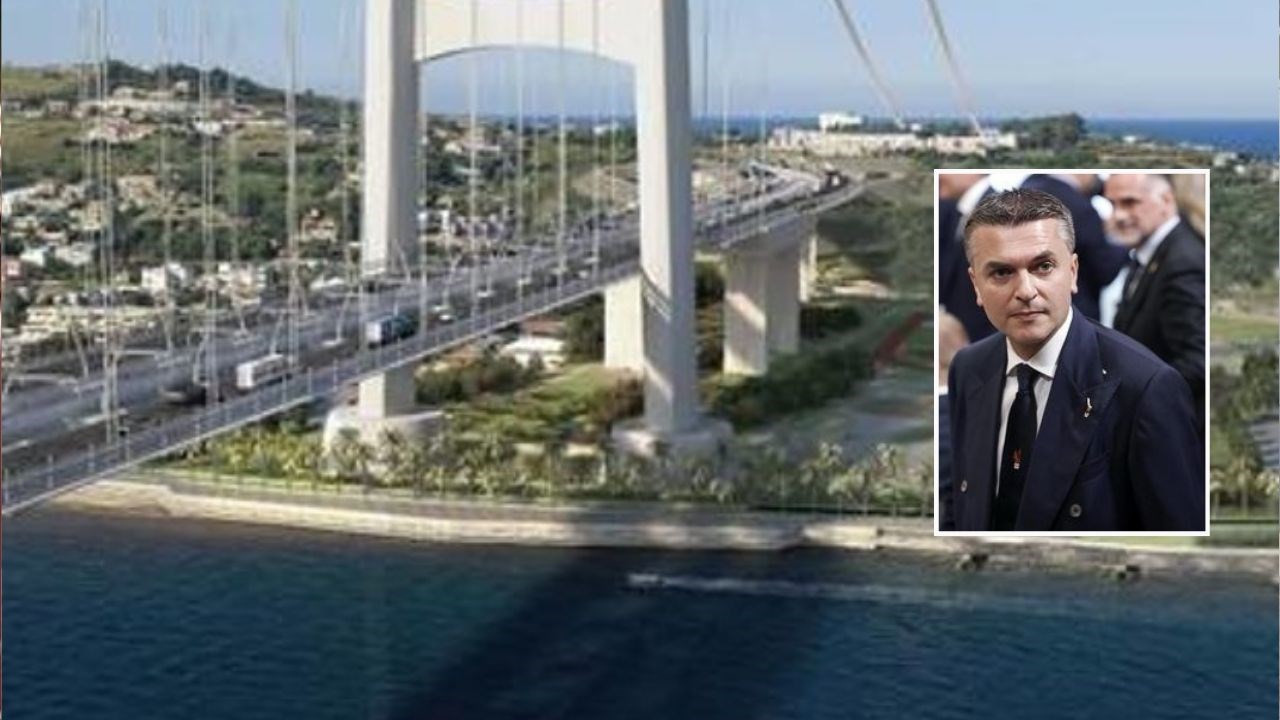 Ponte sullo Stretto, il viceministro per i Trasporti e le Infrastrutture Edoardo Rixi (Foto Ansa)