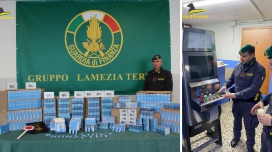 I blitzVideopoker illegali, giocattoli e videogame contraffatti e accessori per fumo di contrabbando: sequestri a Lamezia