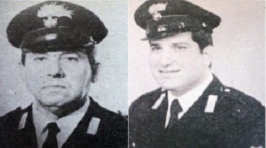 I due carabinieri morti nella strage di Razzà