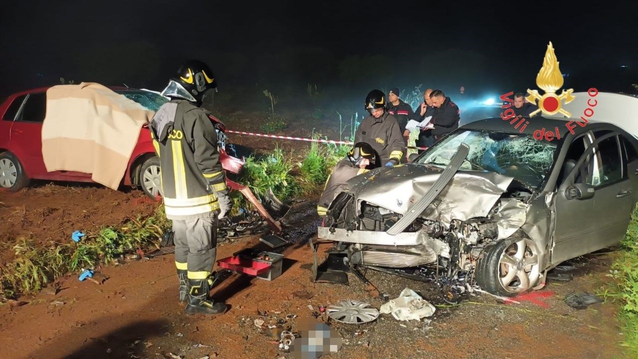 La Mercedes coinvolta nell’incidente