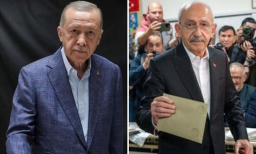 Erdogan e lo sfidante Kilicdaroglu, foto ansa
