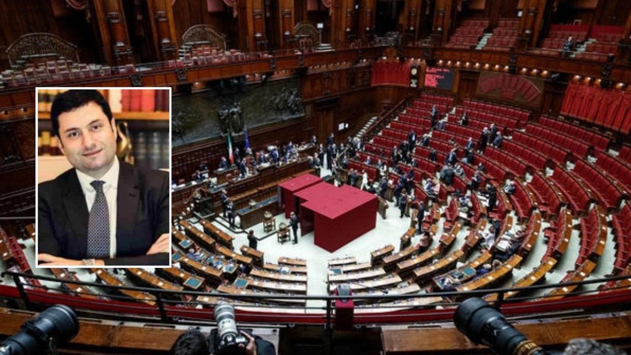 Camera dei Deputati, nel riquadro l’ex deputato Andrea Gentile