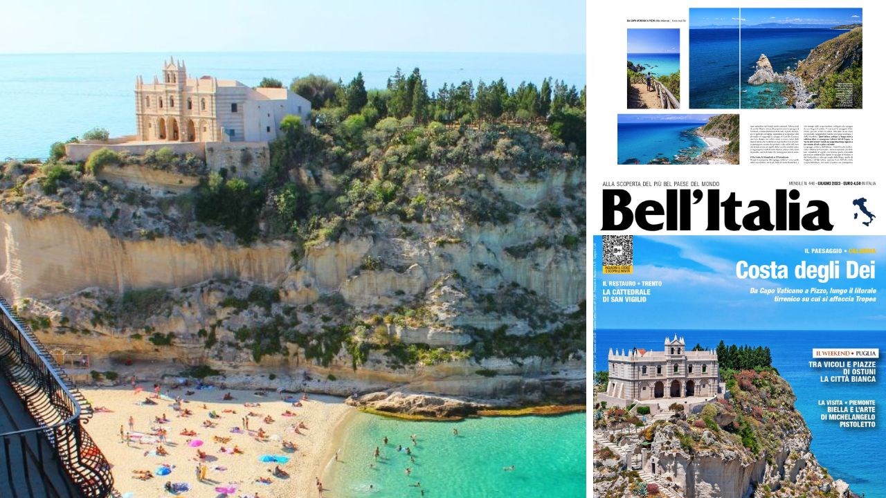 Divine trasparenzeTropea conquista la copertina di Bell’Italia: nella rivista un approfondimento sul fascino della Costa degli dei
