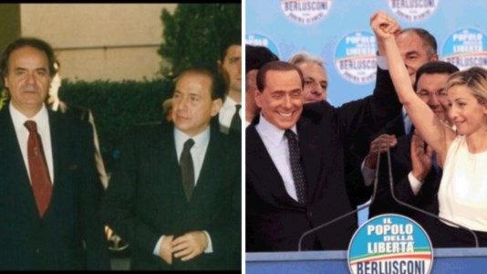 Silvio Berlusconi con Elio Riga e Dorina Bianchi