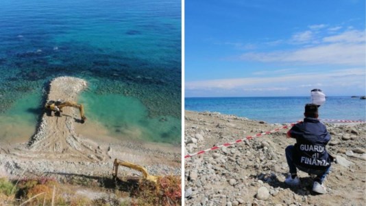 Il sequestroCosta degli Dei, ruspe al lavoro senza autorizzazione sulla spiaggia di Parghelia: sigilli all’area
