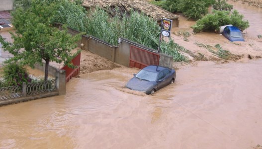 Un’immagine dell’alluvione di Vibo Marina del 2006