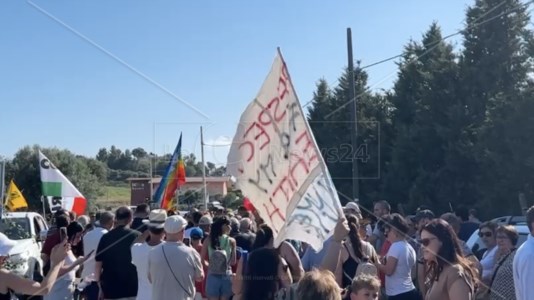 La protesta sulla statale 106