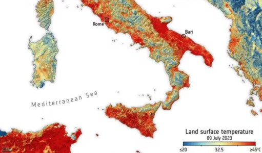 Ondata di caldoEstate rovente, i satelliti rilevano oltre 47 gradi al suolo in Puglia e Sicilia