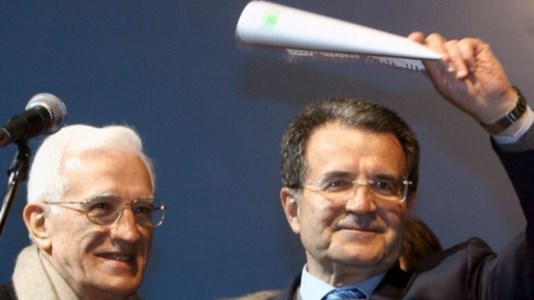 Vittorio e Romano Prodi (Foto Ansa)