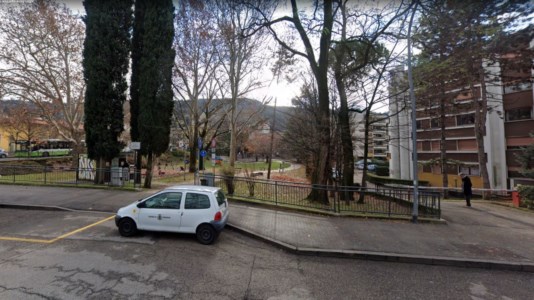 Il parco di Rovereto dove è avvenuta l’aggressione
