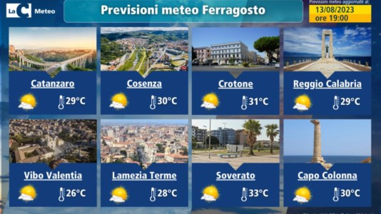 MeteoTorna il caldo a Ferragosto in Calabria ma non sarà come luglio, le previsioni località per località