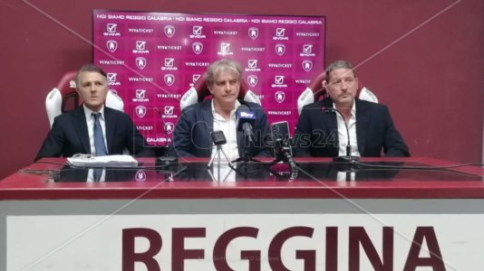 Maurizio Pellegrino, Giuseppe Bonanno, Bruno Trocini in conferenza stampa