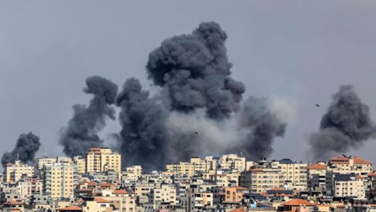 Fumo dalla Striscia di Gaza