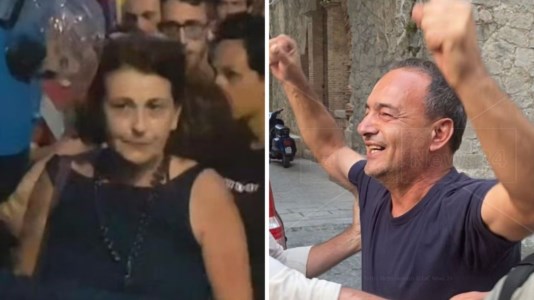 Da sinistra: il giudice Apostolico nel video postato da Salvini e Mimmo Lucano dopo la sentenza di Appello