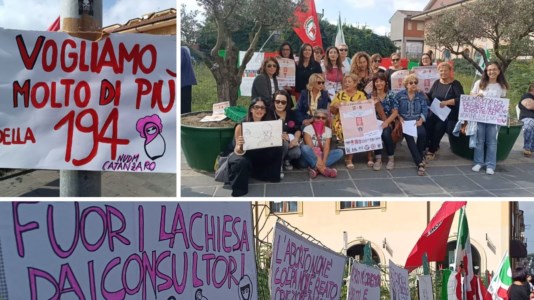 La protesta«Giù le mani dalla 194, l’aborto è un diritto conquistato»: a Vibo le associazioni scendono in piazza