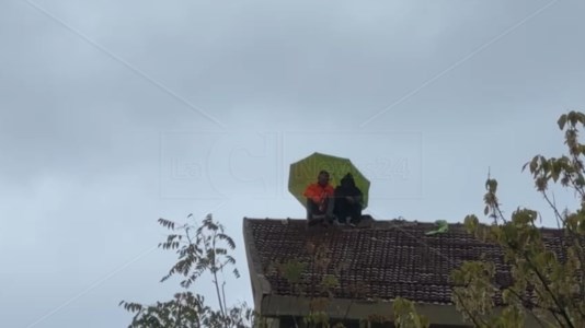 Si apre uno spiraglioCorigliano Rossano, gli ex addetti al verde pubblico scendono dal tetto: convocata una riunione in Prefettura