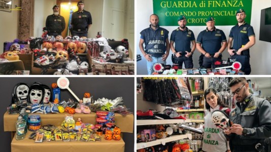 I controlli della GdfAccessori a tema Halloween non sicuri, sequestrati 3,6 milioni di prodotti in Italia: blitz anche a Crotone