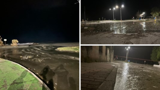 MaltempoViolenta mareggiata a Nocera Terinese, le onde invadono il lungomare: il sindaco Russo sollecita un tavolo tecnico