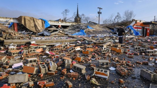 Nashville dopo i tornado (foto ansa)