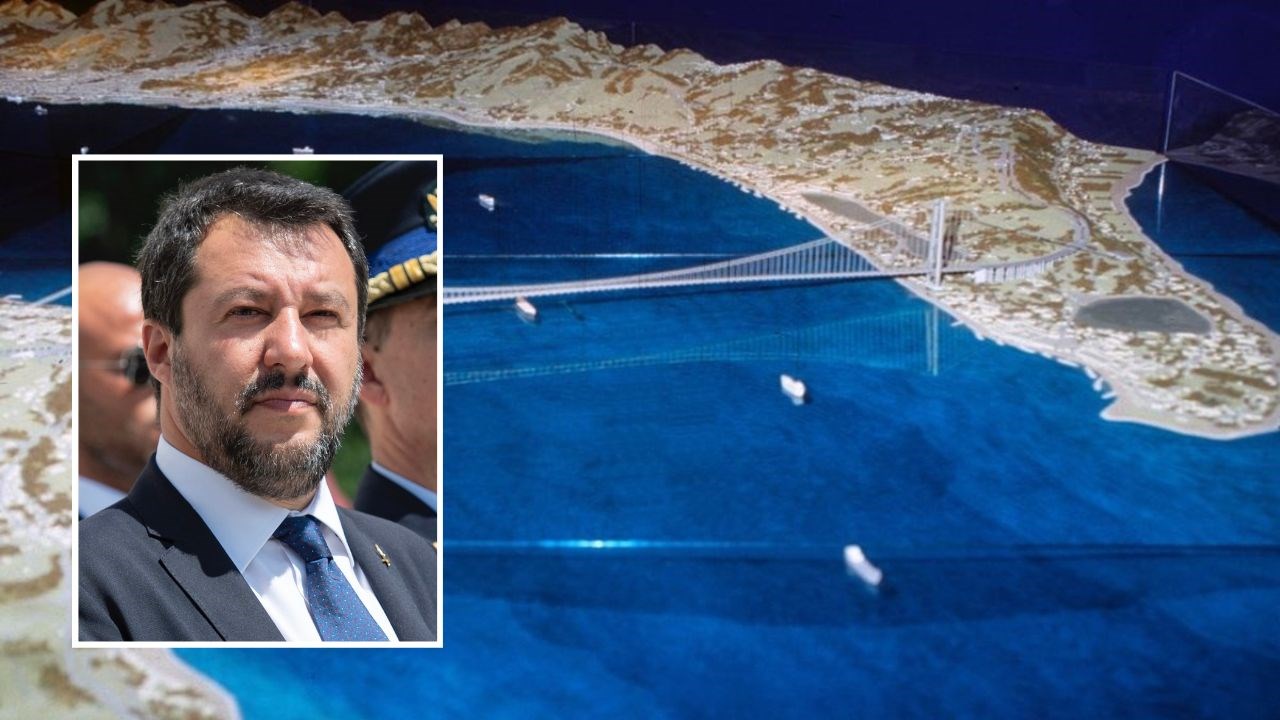 Nel riquadro, Matteo Salvini