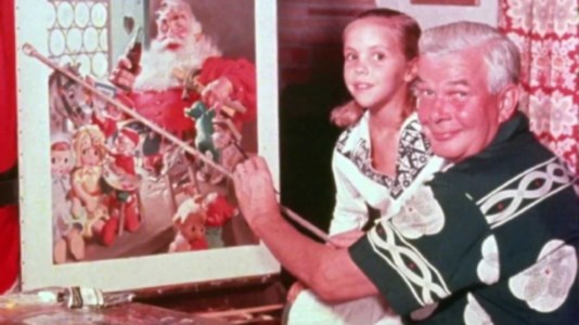 Una rara fotografia di Haddon Sundblom con il suo primo Babbo Natale