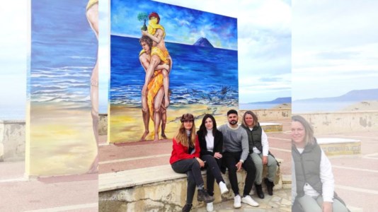 Street ArtGioia Tauro, il dramma dei migranti nel Mediterraneo in un murales realizzato sul lungomare