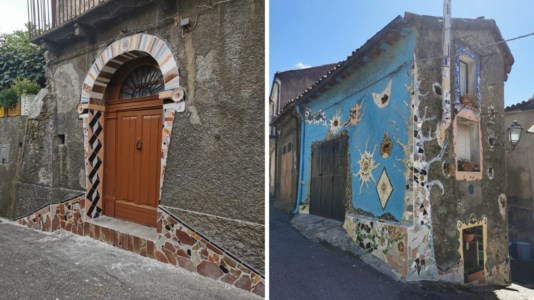 Franco Cianflone e la sua arte del mosaico che rende più bello e colorato il borgo di Cicala